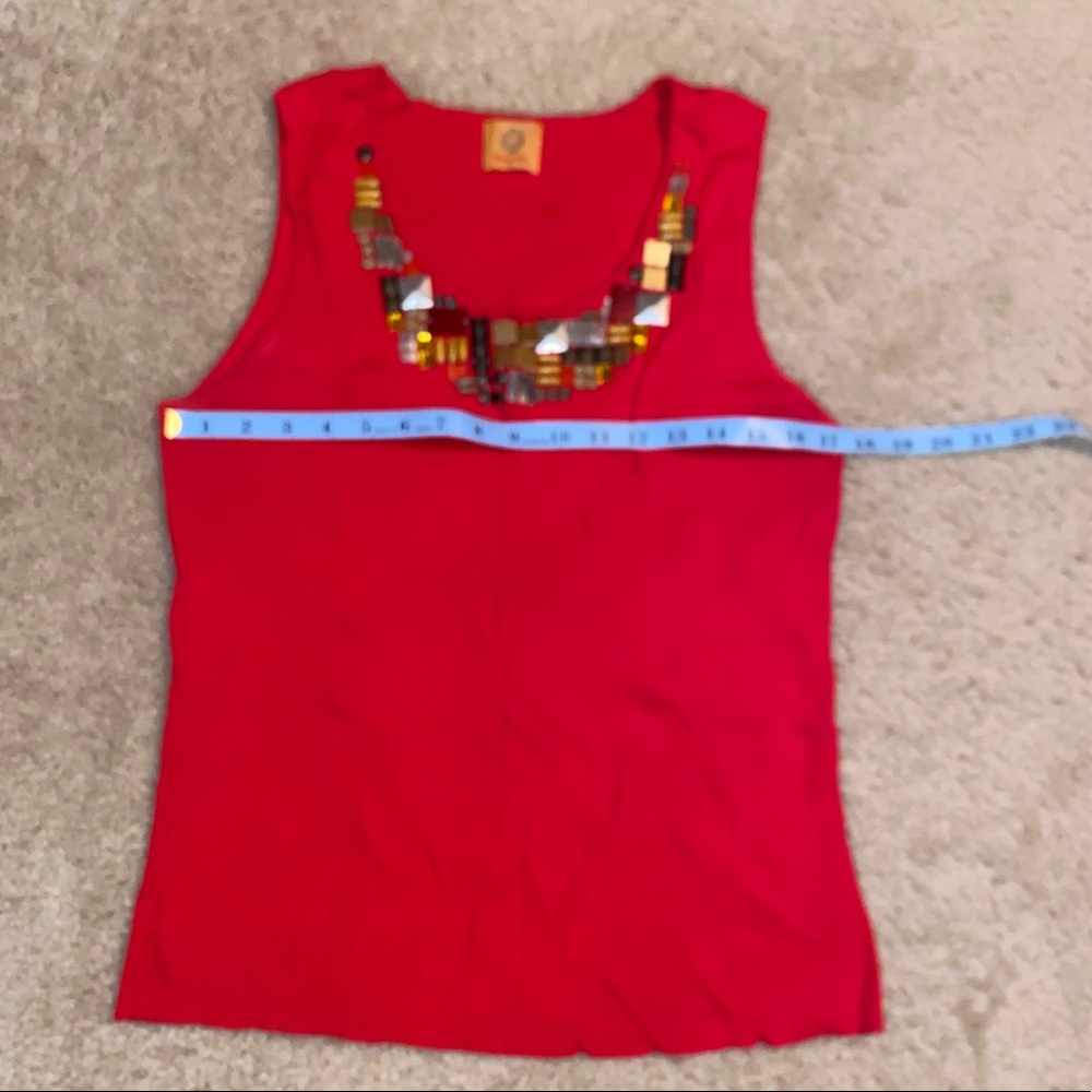 ❤️Ruby Rd. Beautiful Neck Accent Ribbed Top❤️ - Picture 9 of 10
